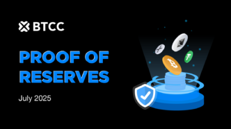 BTCC Exchange Posts 132% Overall Reserve Ratio, with Ethereum Leading at 170% in July 2025