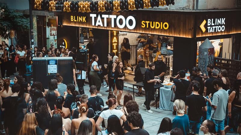 Studio tato blink tesaloniki menetapkan standar baru untuk adegan taturisme Eropa