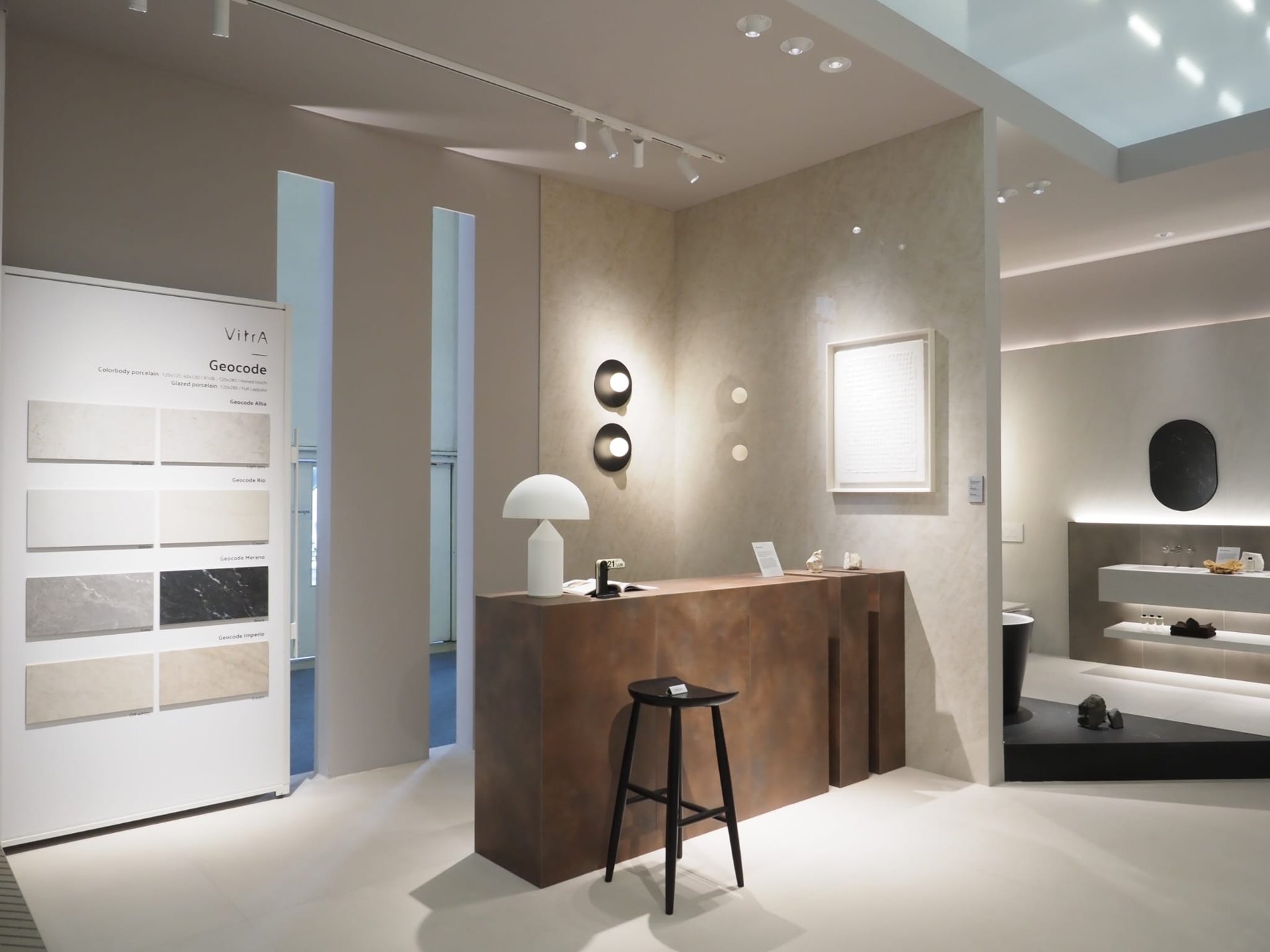 Geocode collection display on the VitrA Tiles stand: Architects Meet The Code as VitrA Tiles Brings Material Intelligence to Cersaie 2026
